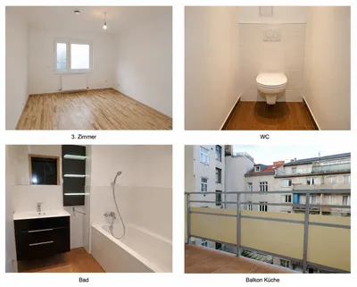 Ruhelage in Naschmarktnähe | 3 Zimmer | 2 Balkone – Bild 3