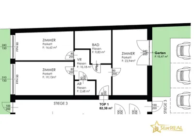 3-Zimmer-Wohnung kaufen in Mödling – 82,38 m², € 479.000 – Bild 22 von 22