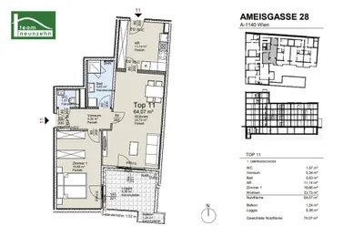 Immobilie kaufen in Wien – 64,07 m², € 431.200 – Bild 28 von 28