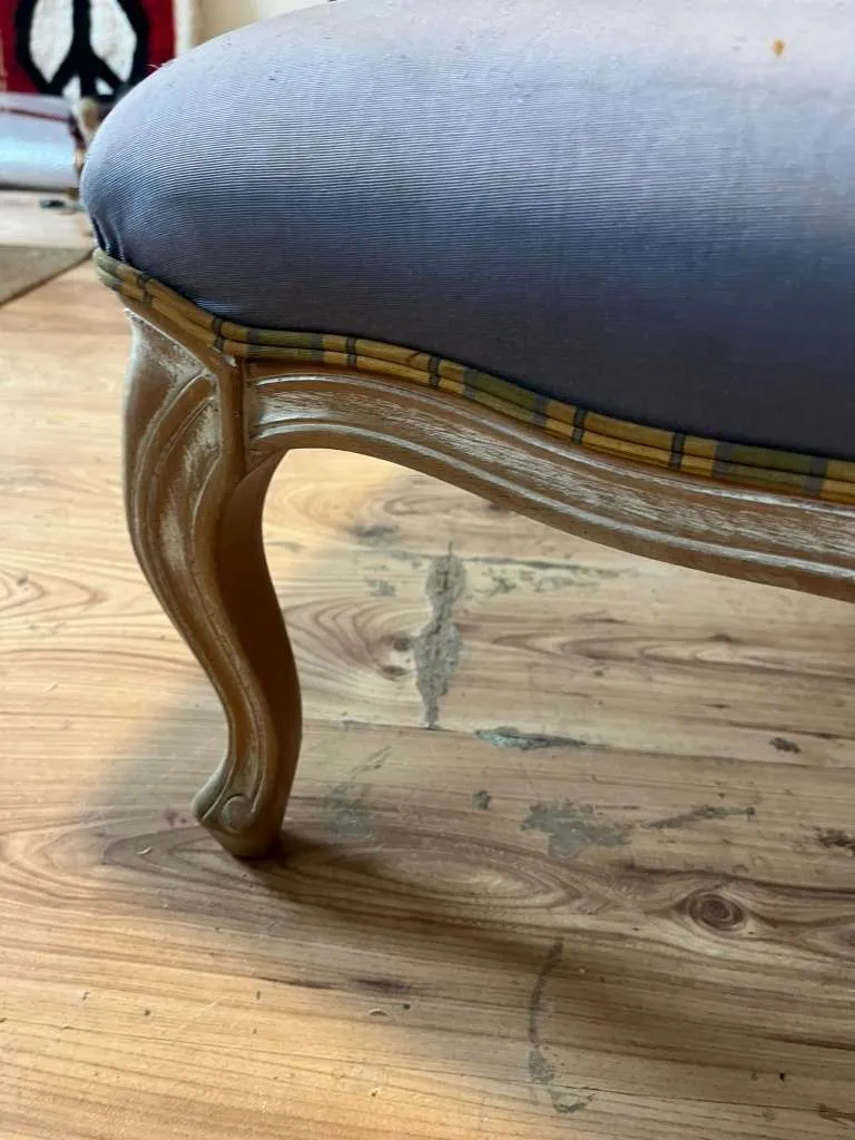 Hocker Barock Sitzbank Sitzhocker Samt Fussbänkchen Schemel Fusshocker