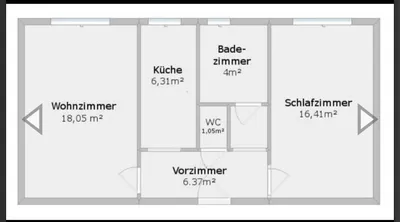2-Zimmer-Wohnung mieten in Wien – 58 m², € 600 – Bild 6 von 12