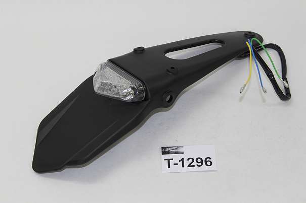 Kotflügel hinten Supermotard/ Enduro mit Rücklicht LED weiß (T