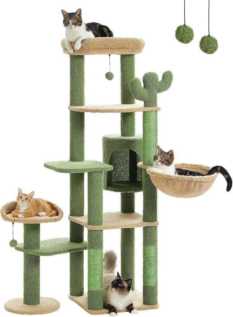 Kaktus-Kratzbaum 150cm mit 6 Etagen in "grn/braun" NEU - Nur ABHOLUNG und  Barzahlung mglich. Bitte vor ABHOLUNG um telefonischen Kontakt,  99,-  (9241 Kaltschach) - willhaben