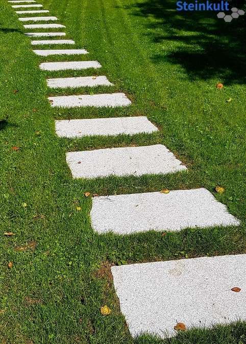 Gehwegplatten Wegplatten Trittsteine Steinplatten Trittplatten  Gartenwegplatten Granitplatten Gehweg Terrasse Garten Teich  Österreichischer Granit