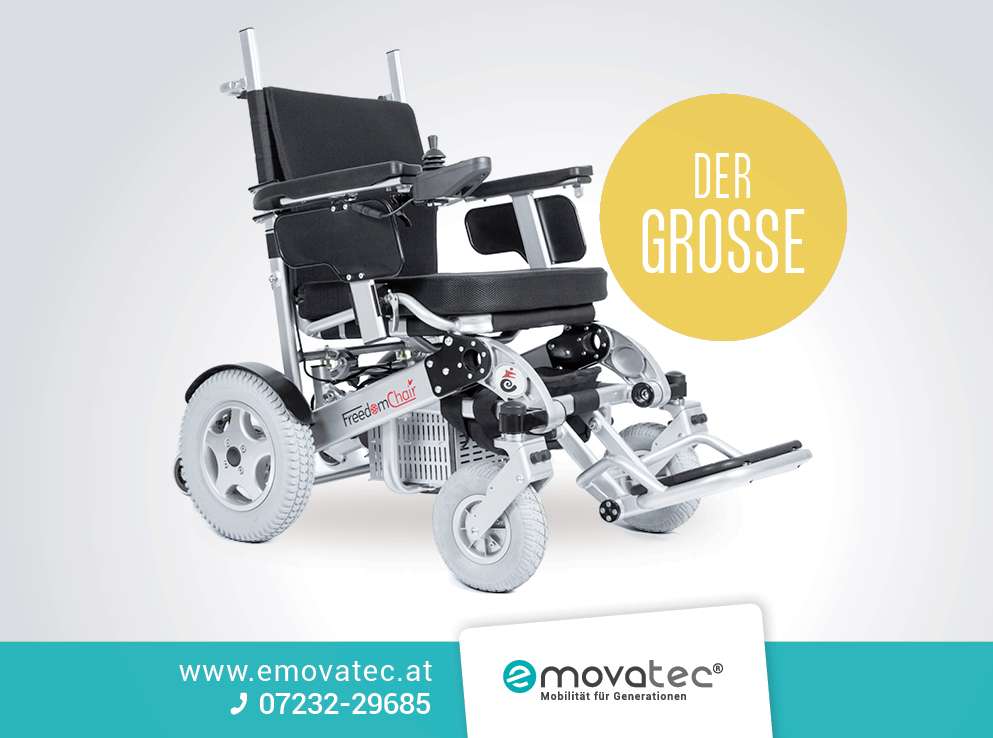 emovatec  FreedomChair A09 - Modell 2024 - faltbarer E-Rollstuhl, €  6.735,- (4113 Sankt Martin im Mühlkreis) - willhaben