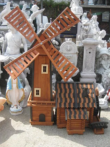 Holzbrunnen Ziehbrunnen Brunnen 120 cm hoch Zierbrunnen ...