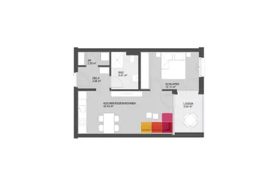 2-Zimmer-Wohnung kaufen in Dornbirn – 46,26 m², € 317.500 – Bild 12 von 12