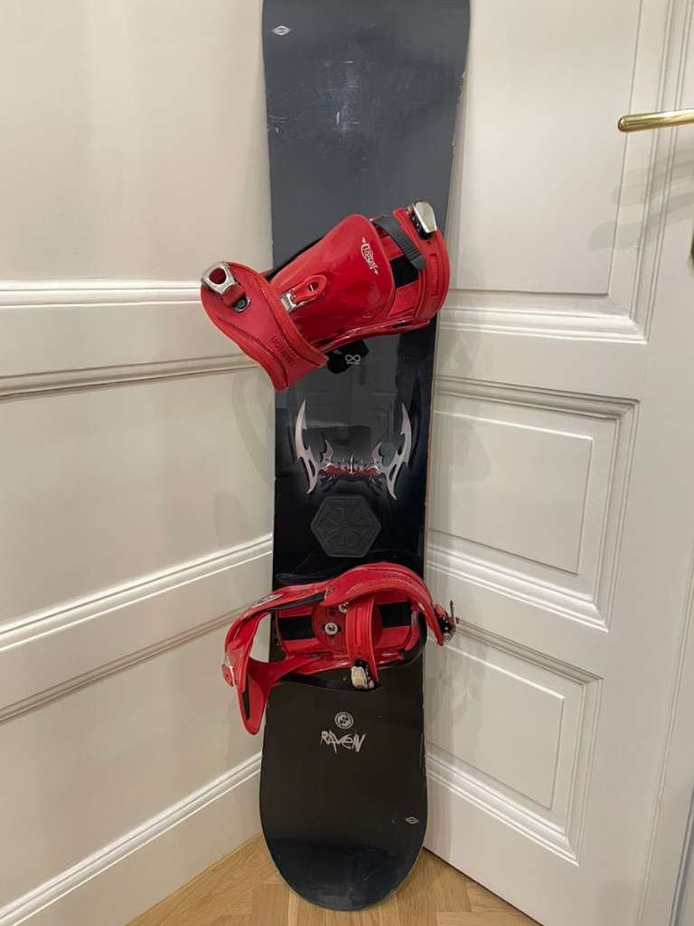 verkauft Burton Raven Snowboard 150cm inkl. Burton Custom Bindung