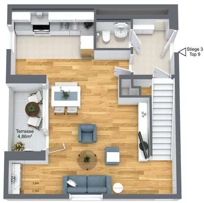 3-Zimmer-Wohnung mieten in Sankt Pölten – 115,59 m², € 1.415 – Bild 22 von 24