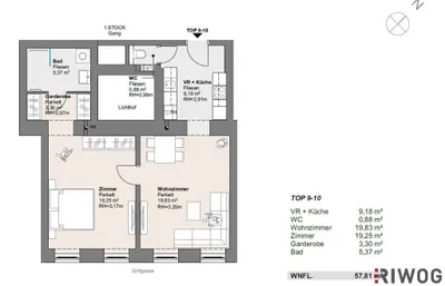 2-Zimmer-Wohnung kaufen in Wien – 57,81 m², € 269.000 – Bild 17 von 17