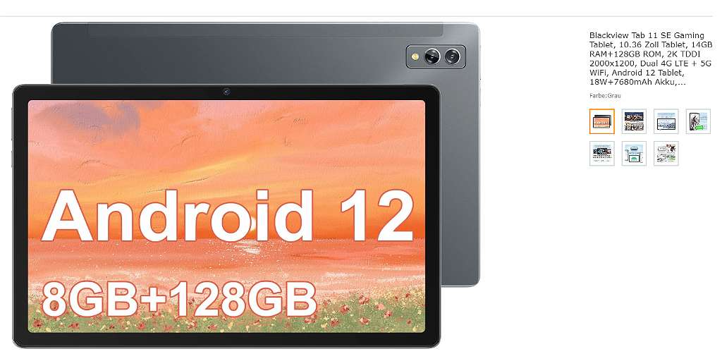 Blackview Tab 11 SE Gaming Tablet, 10.36 Zoll Tablet, 14GB RAM+128GB ROM, €  120,- (1110 Wien) - willhaben