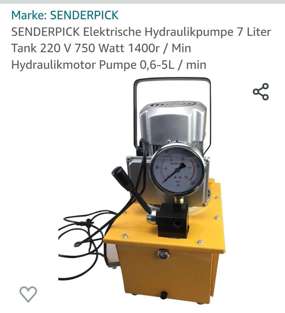 Elektrische Hydraulik Pumpe, Hydraulik Motor, Hydraulikaggregat