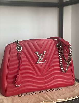 Original Louis Vuitton New Wave MM Tasche Chain Bag mit Rechnung