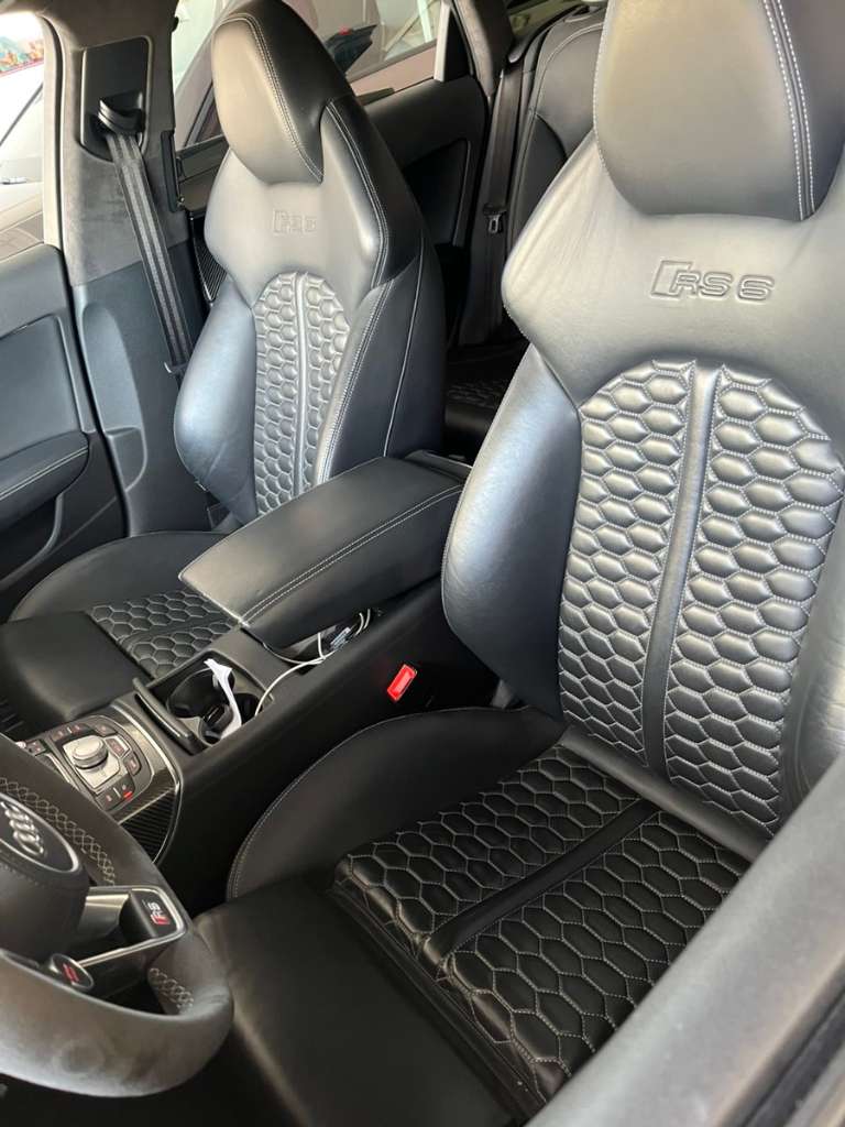 GVILTY Stoff Sitzbezügesets Komplettset Brauch für Audi RS7 2014