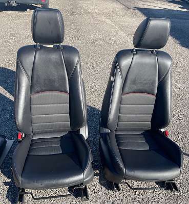 69 Cabrio Einzelsitze Sitzbezüge Komplettset Black
