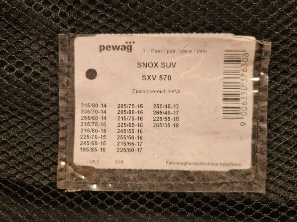 Pewag SNOX SUV SXV 570; Schneeketten, € 130,- (4533 Piberbach