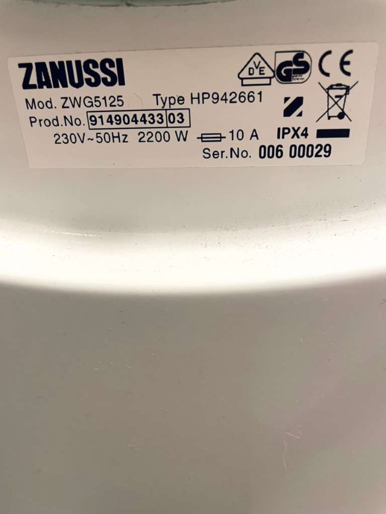 zanussi zwg 5125