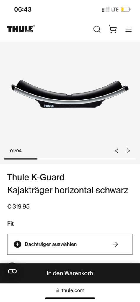 Kayakträger, K € (7000 Eisenstadt) willhaben Thule 255,- Guard -