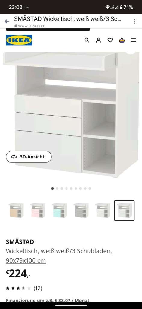 SMÅSTAD Wickeltisch, weiß blasstürkis/3 Schubladen, 90x79x100 cm - IKEA  Österreich