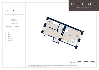 2-Zimmer-Gewerbeimmobilie kaufen in Wien – 42,21 m², € 175.000 – Bild 11 von 11