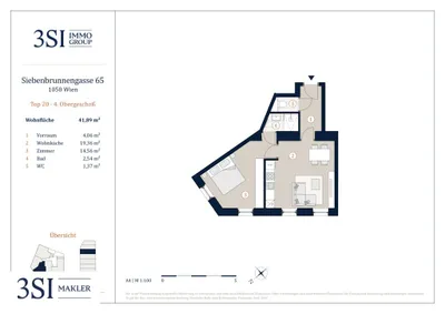 2-Zimmer-Wohnung kaufen in Wien – 41,89 m², € 359.000 – Bild 14 von 14