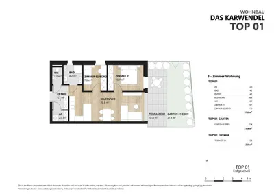 3-Zimmer-Wohnung kaufen in Innsbruck-Land – 57 m², € 315.000 – Bild 4 von 5