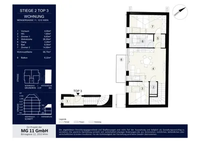 3-Zimmer-Wohnung kaufen in Wien – 66,75 m², € 399.000 – Bild 9 von 9