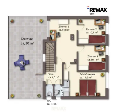 5-Zimmer-Haus kaufen in Mistelbach – 121,8 m², € 198.500 – Bild 40 von 54