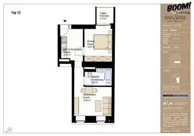 2-Zimmer-Wohnung kaufen in Wien – 39,11 m², € 471.720 – Bild 16 von 16