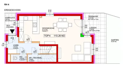 4-Zimmer-Haus mieten in Neunkirchen – 110,26 m², € 1.121 – Bild 4 von 15