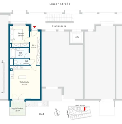 2-Zimmer-Wohnung kaufen in Wien – 58 m², € 313.000 – Bild 23 von 23