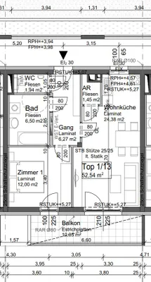 2-Zimmer-Wohnung mieten in Amstetten – 52,54 m², € 597