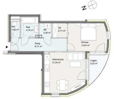 Immobilie kaufen in Gänserndorf – 57,2 m², € 219.000 – Bild 12 von 17