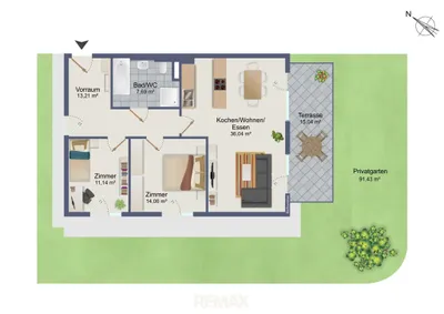 3-Zimmer-Wohnung kaufen in Graz – 82 m², € 375.000 – Bild 4 von 11
