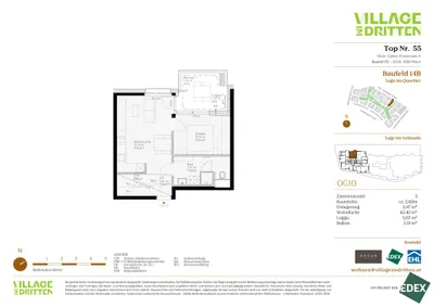 2-Zimmer-Wohnung kaufen in Wien – 43,44 m², € 399.000 – Bild 7 von 7