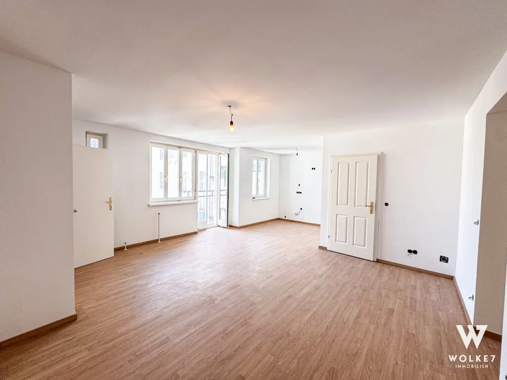 Helle 3-Zimmer-Wohnung im 4. Liftstock mit großer Wohnküche & französischem Balkon Nähe U1 Reumannplatz | Quellenplatz - Ansicht 2
