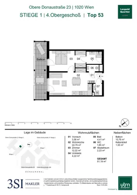 2-Zimmer-Wohnung kaufen in Wien – 51,19 m², € 537.000 – Bild 19 von 19