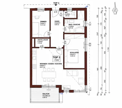 3-Zimmer-Wohnung kaufen in Salzburg-Umgebung – 72 m², € 345.000 – Bild 11 von 11