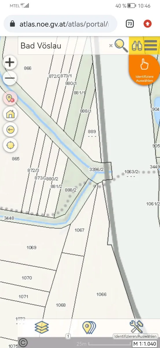 Natur und Investmentgrundstück mit Bach in Bad Vöslau-Gainfarn - 350 m² - Ansicht 3