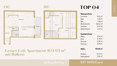 4-Zimmer-Wohnung kaufen in Mödling – 103,93 m², € 537.000 – Bild 21 von 26
