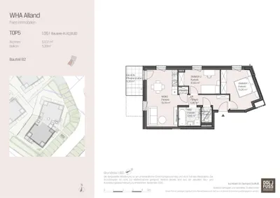 3-Zimmer-Wohnung mieten in Baden – 57,07 m², € 1.000 – Bild 10 von 10