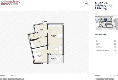 2-Zimmer-Wohnung kaufen in Salzburg Stadt – 60,27 m², € 469.500 – Bild 6 von 7