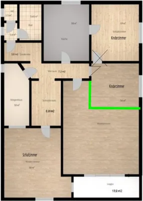 5-Zimmer-Wohnung kaufen in Leibnitz – 140 m², € 150.000 – Bild 7 von 7
