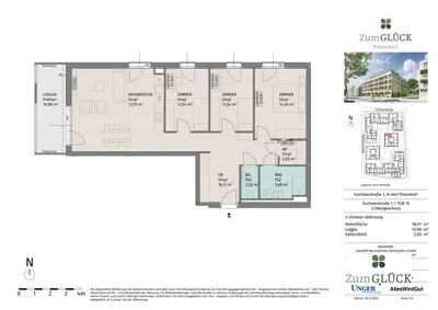 4-Zimmer-Wohnung mieten in Tulln – 96,96 m², € 1.375 – Bild 14 von 14