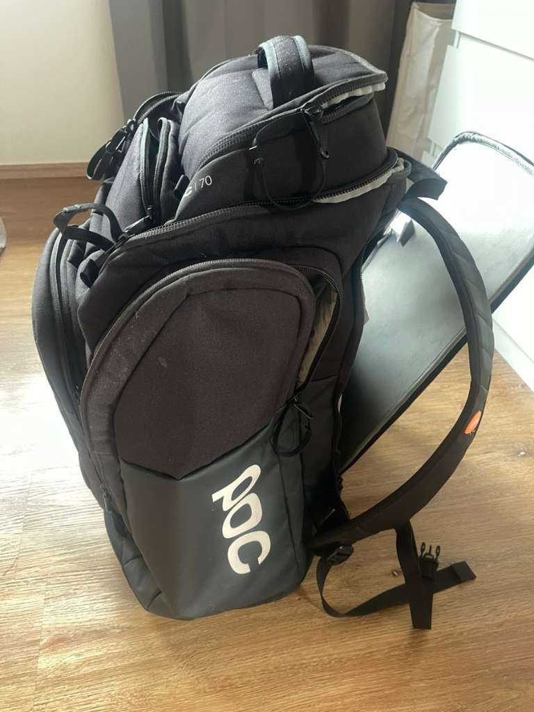 (verkauft) POC Race Backpack 70L Uranium Black