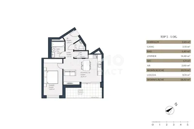 2-Zimmer-Wohnung kaufen in Wien – 58,52 m², € 319.000 – Bild 8 von 8