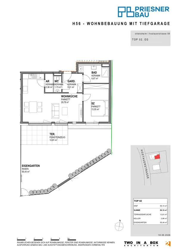 Apartment in Ottensheim, Höflein - Ansicht 3