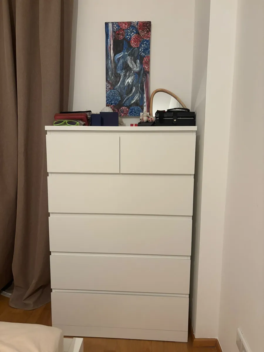 IKEA MALM Kommode mit 5 Schubladen - weiß, € 113,- (1050 Wien)