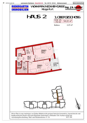 2-Zimmer-Wohnung kaufen in Klagenfurt – 54,22 m², € 232.000 – Bild 5 von 5