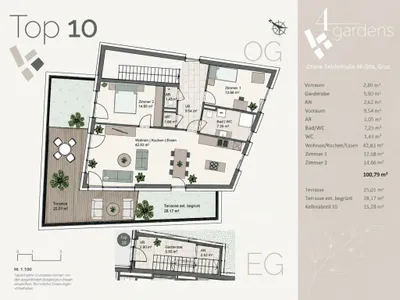 3-Zimmer-Wohnung kaufen in Graz – 101 m², € 801.281 – Bild 8 von 8